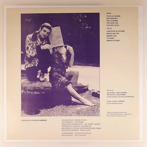 Burton Cummings - Woman Love - Vinyl LP Record - Picture 5 of 8